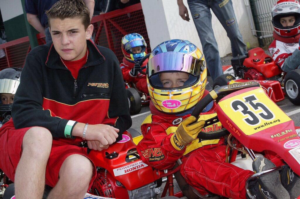 Jules Bianchi és Charles Leclerc (fotó: Charles Leclerc/Twitter)
