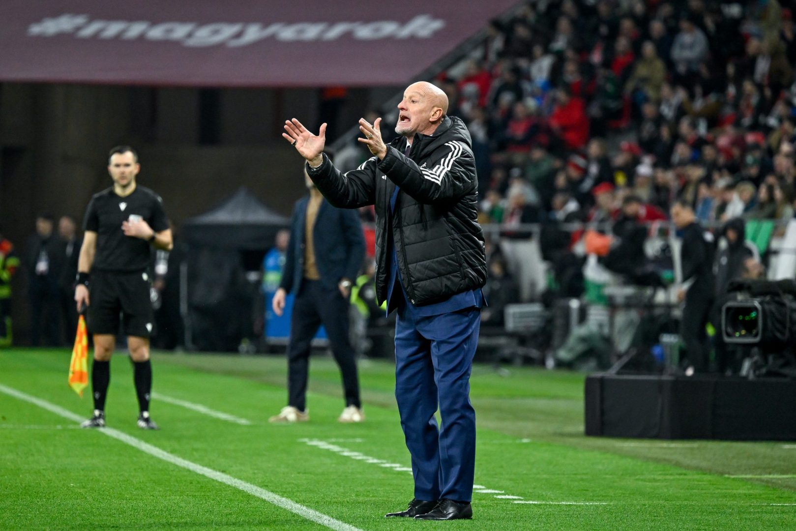 Magyarország - Szlovénia felkészülési labdarúgó-mérkőzés a Puskás Arénában 2026. március 28-án. A magyar válogatott 1-0-ra győzött.  MTI