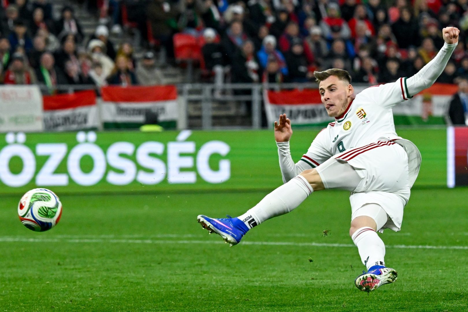Magyarország - Szlovénia felkészülési labdarúgó-mérkőzés a Puskás Arénában 2026. március 28-án. A magyar válogatott 1-0-ra győzött.  MTI