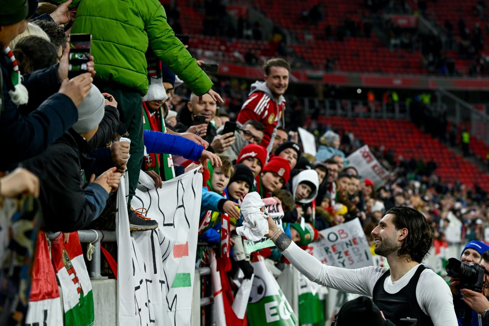 Magyarország - Szlovénia felkészülési labdarúgó-mérkőzés a Puskás Arénában 2026. március 28-án. A magyar válogatott 1-0-ra győzött.  MTI