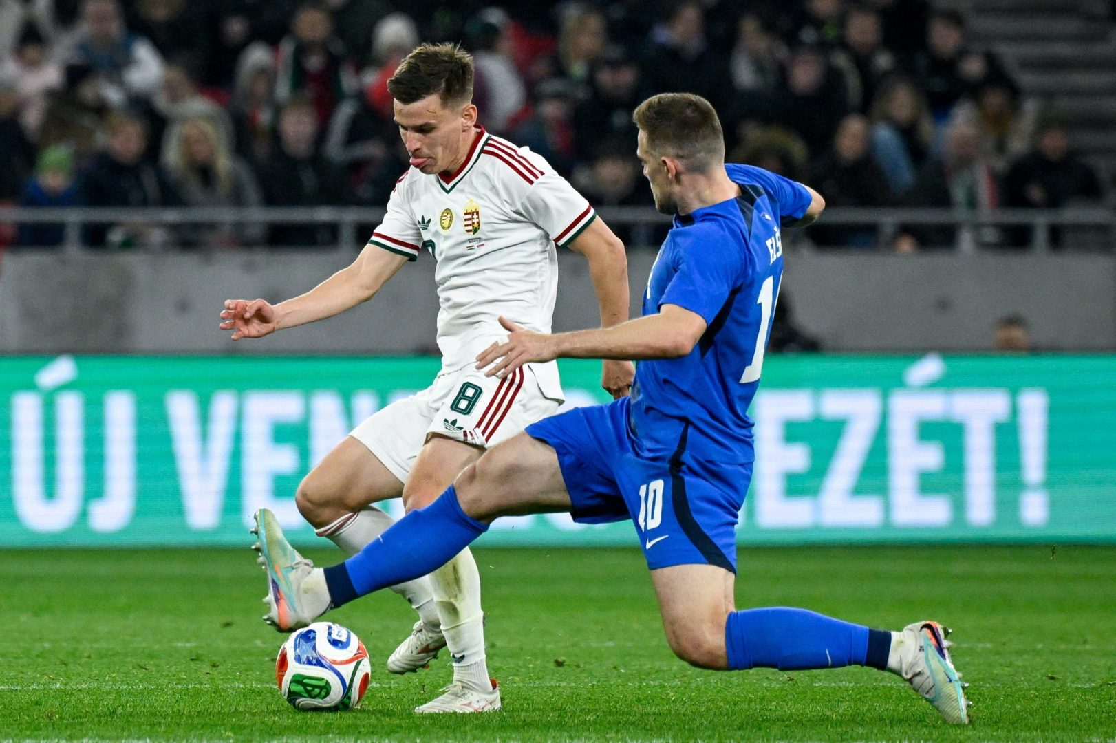 Magyarország - Szlovénia felkészülési labdarúgó-mérkőzés a Puskás Arénában 2026. március 28-án. A magyar válogatott 1-0-ra győzött.  MTI