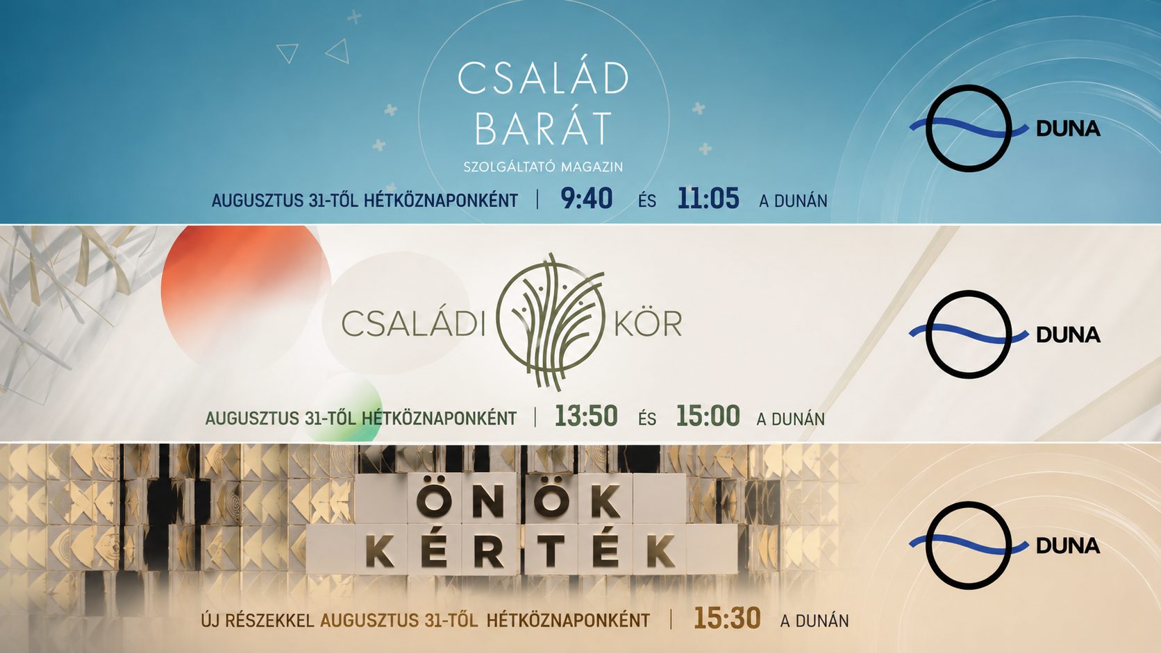 Photo: mediaklikk.hu Duna TV Renews Popular Daily Shows for Autumn Lineup